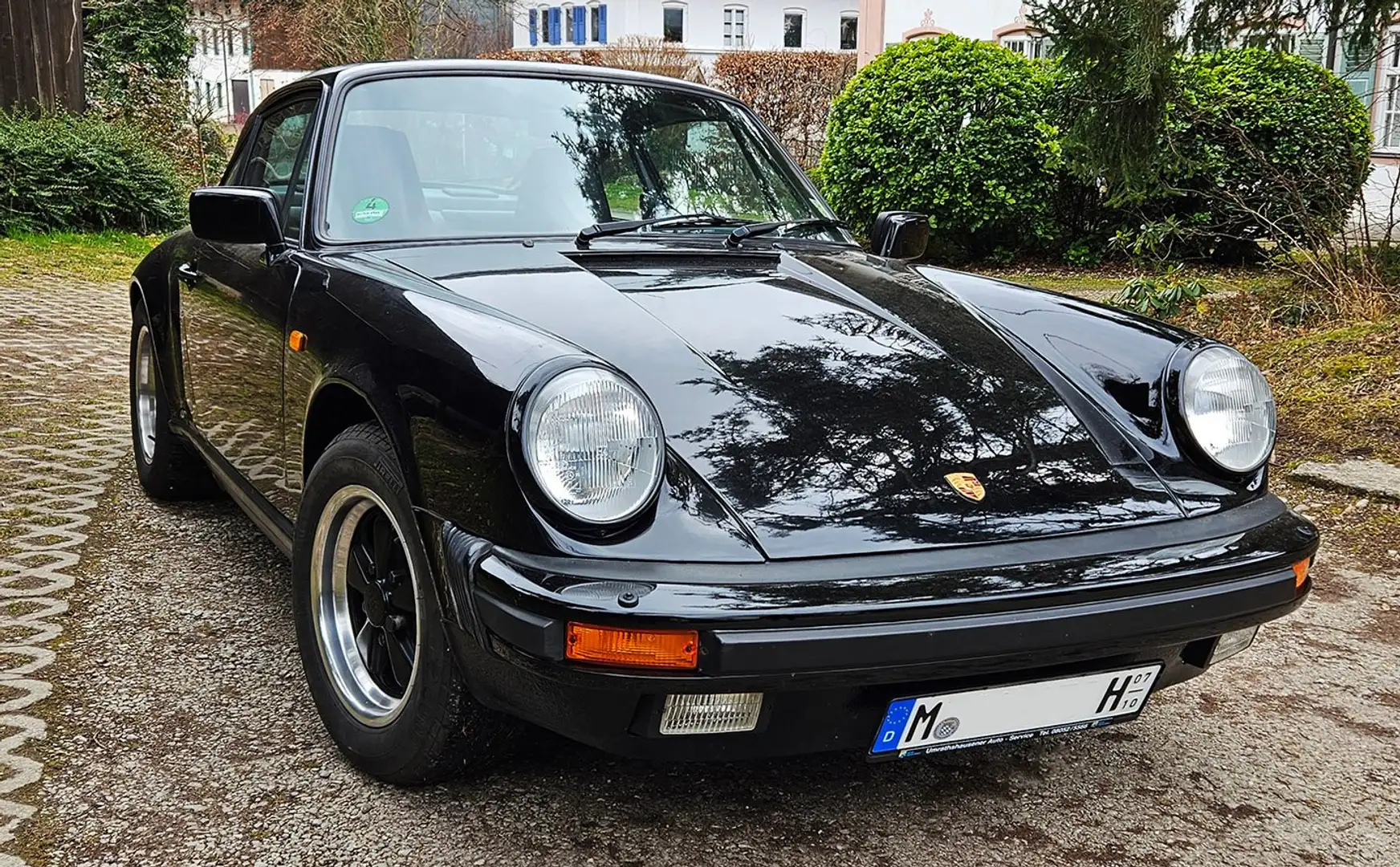 Porsche 911 Carrera 3,2 schwarz, historisches Kennzeichen - 1