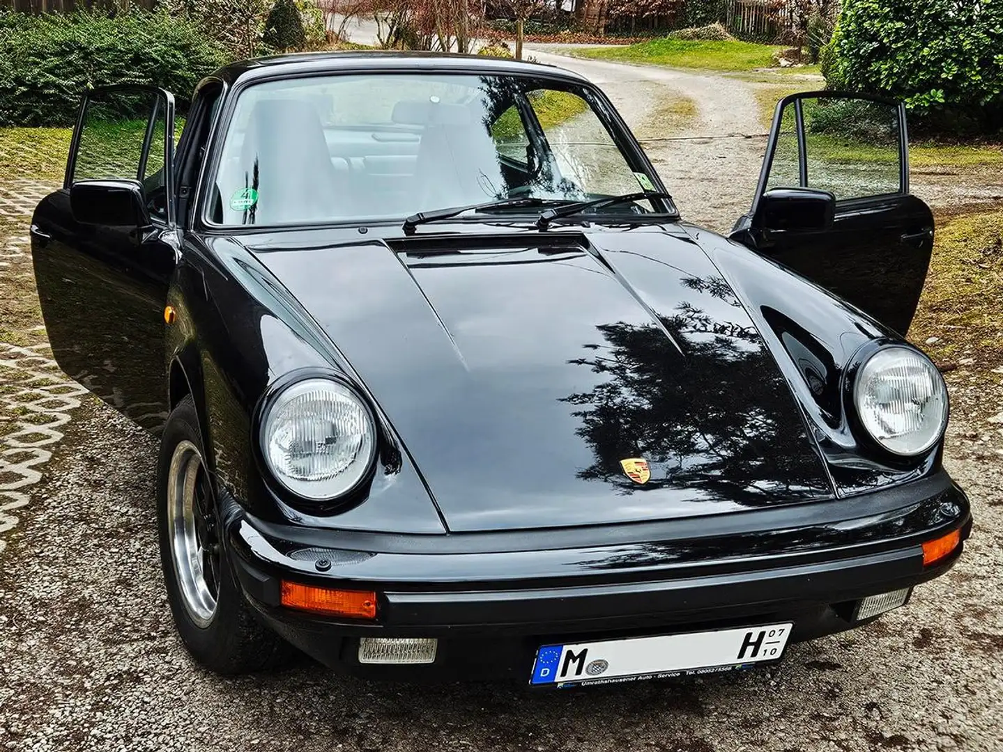 Porsche 911 Carrera 3,2 schwarz, historisches Kennzeichen - 2