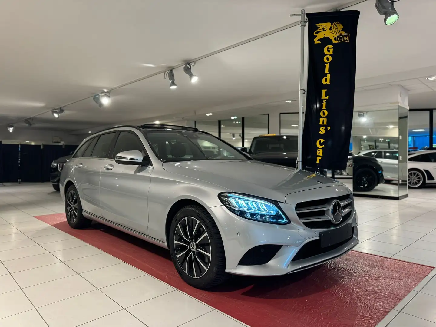 Mercedes-Benz C 220 C SW 220 d auto CRUISE CONTROL*TETTO PANORAMICO Argento - 1