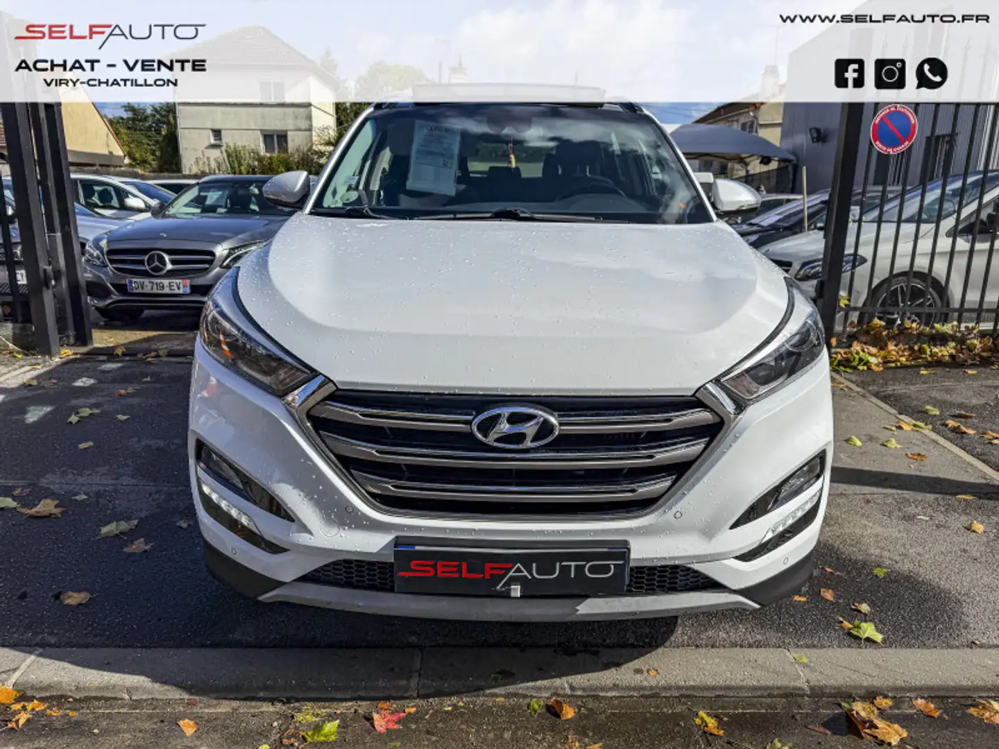 Hyundai TUCSON 2.0 CRDI 136CH CREATIVE 2WD Blanc - 2