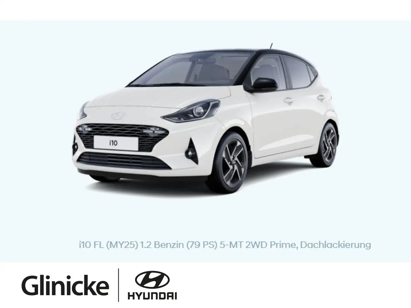 Hyundai i10 Prime*DachSchwarz*Navi*Klima*SitzHeiz*LenkrH Zwart - 1