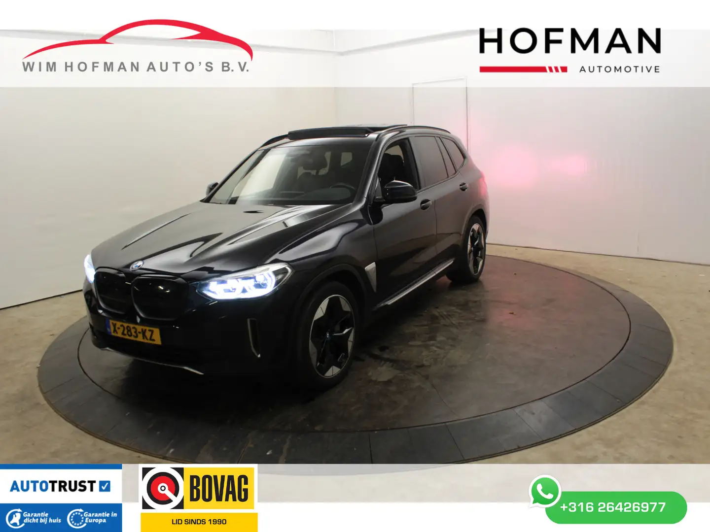 BMW iX3 High Executive 80 kWh SOH 97% EL Trekh+aKlep Pano Blauw - 1