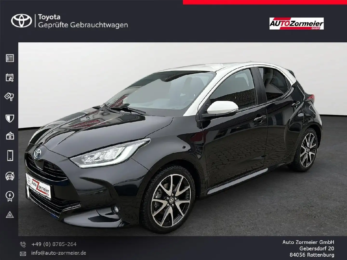 Toyota Yaris Hybrid Style Schwarz - 2