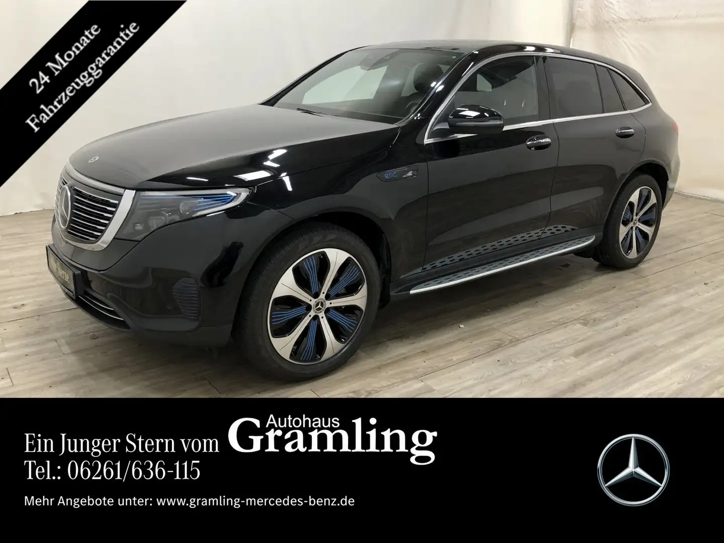 Mercedes-Benz EQC 400 4M Distr*SHD*Memory*HUD*Memory*Burmester Schwarz - 1