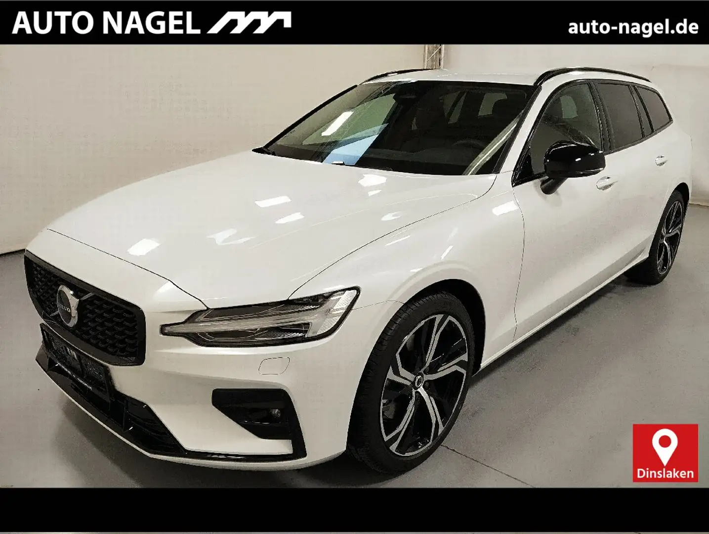 Volvo V60 B4 Diesel Plus Dark harman/kardon Thors-Hammer Blanc - 1