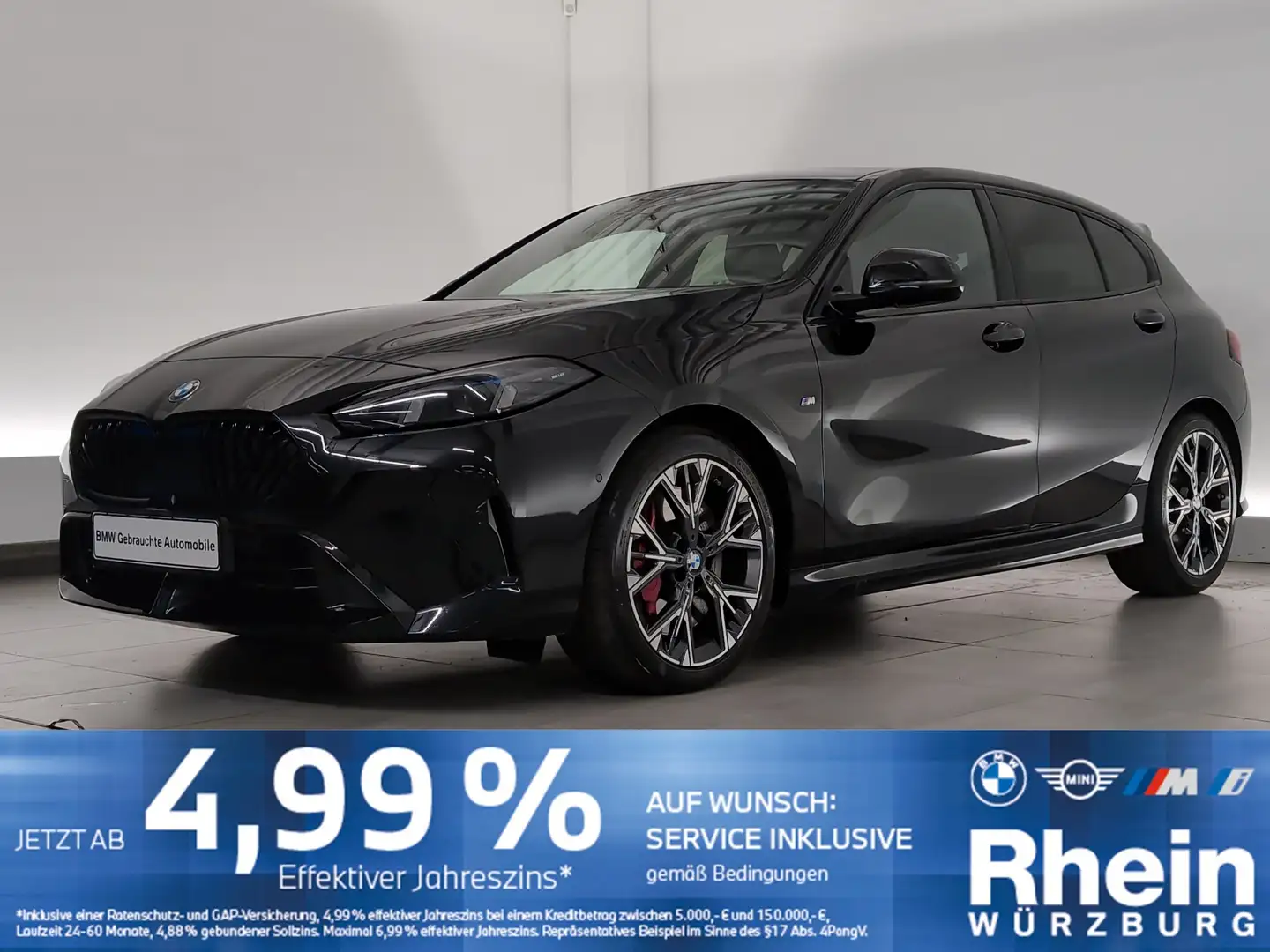 BMW 120 i M Sport Navi/LED/KomfZg/DAB/ParkAs/DriveAs Navi/ Schwarz - 1