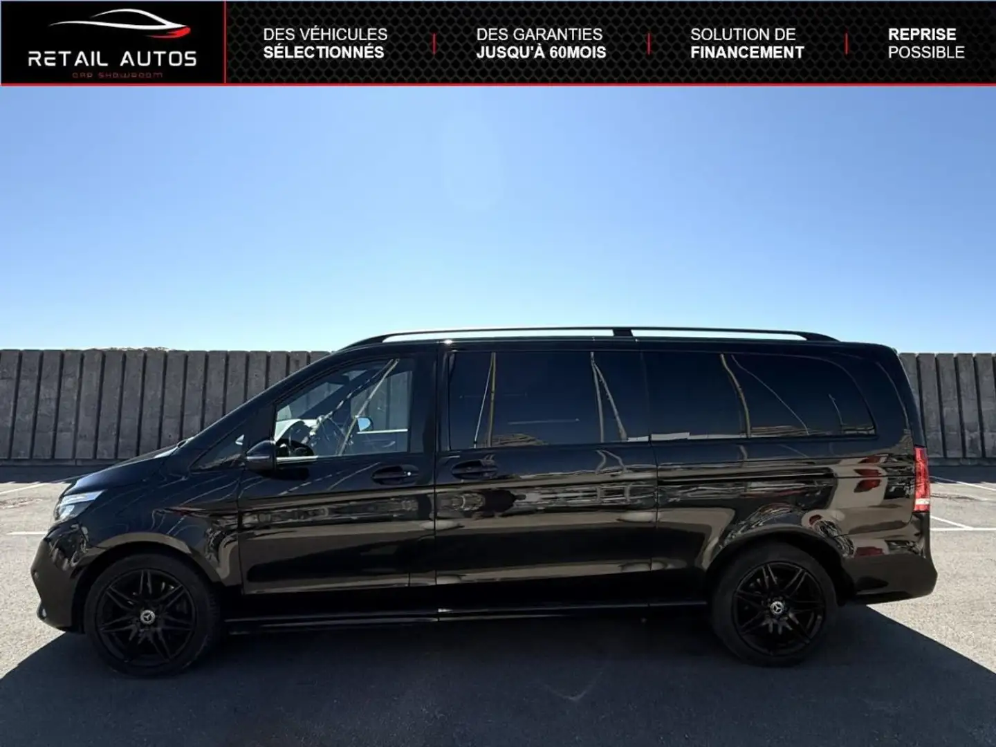 Mercedes-Benz V Extra Long 250 d - BVA 9G-Tronic 4-MAtic Noir - 2
