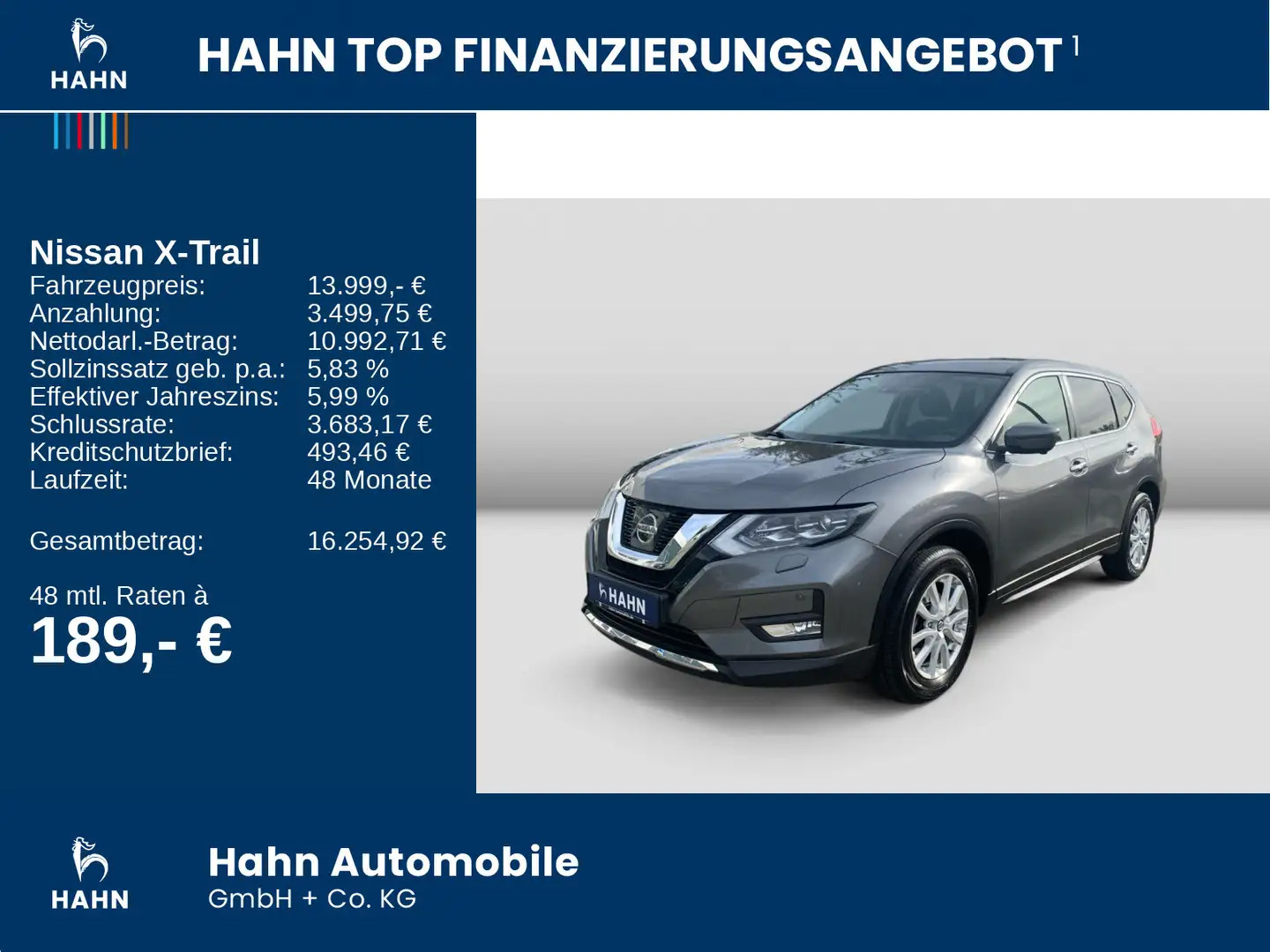 Nissan X-Trail 1.6DIG-T Acenta Pano Cam Navi Climatr Grijs - 2
