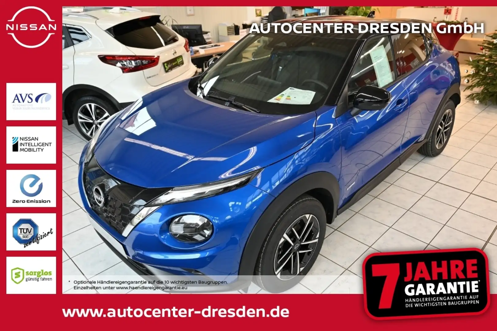 Nissan Juke 1.6 HYBRID 143 PS N-Connecta Kam WinterP Bleu - 1