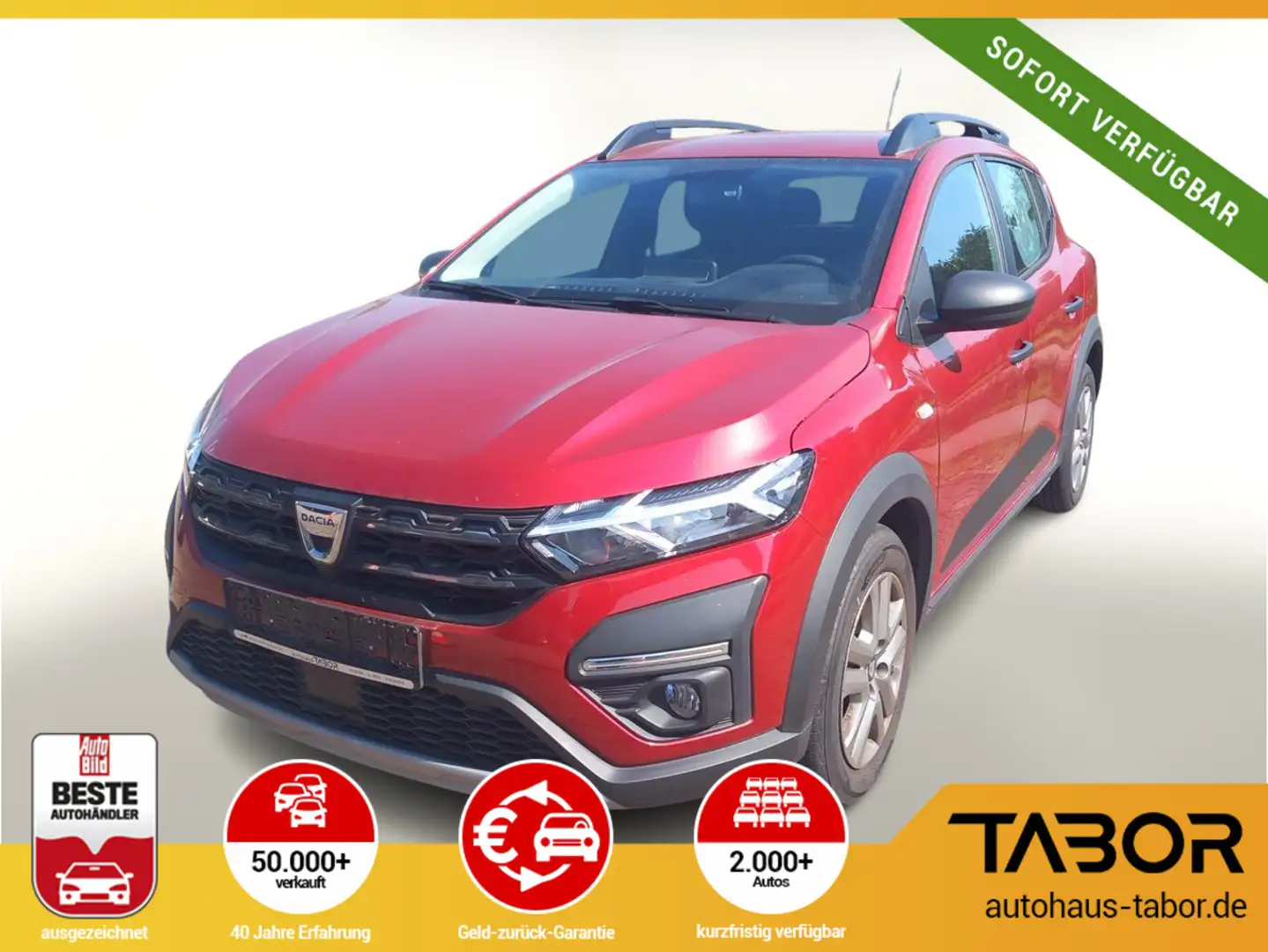 Dacia Sandero Stepway 1.0 TCe 90 Essential Klima Rouge - 1