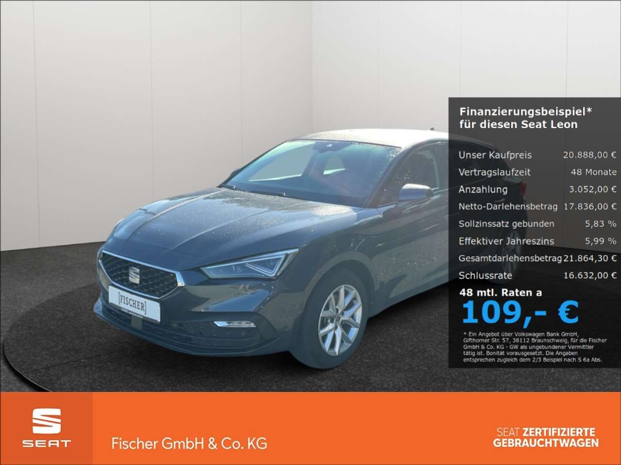 Seat Leon 2024 — 2.0TDI Style Matrix Navi Rear View SHZ ACC