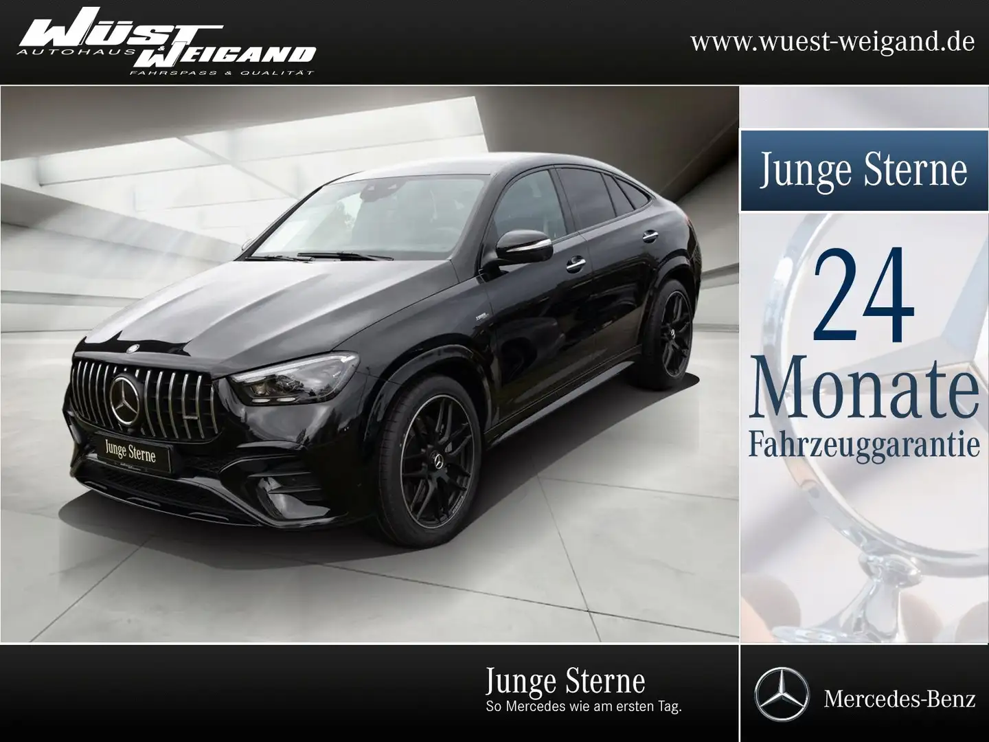 Mercedes-Benz GLE 53 AMG 4M Coupe Pano+AHK+360°+Burm+22"+Distr Schwarz - 1