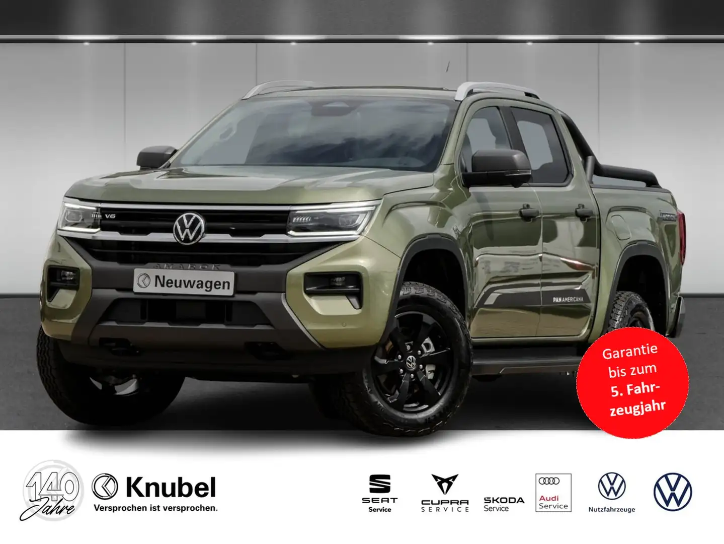 Volkswagen Amarok PanAmericana AHK Roll-Cover Standh. IQ.Light Ha... Зелений - 1