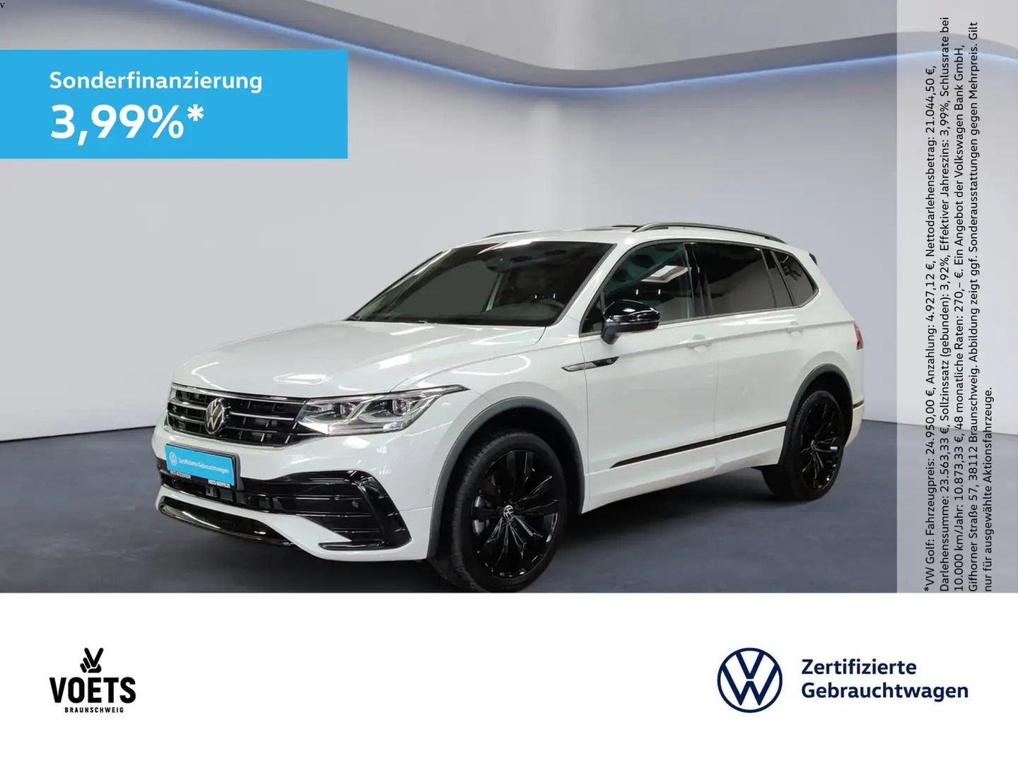 Volkswagen Tiguan Allspace R-Line 2.0 TDI 4Motion DSG PANO+AHK Weiß - 1
