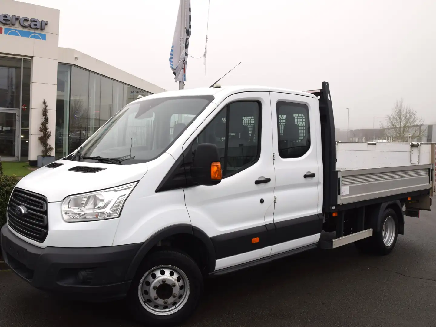 Ford Tourneo Custom 2.0 TDCi L4 Dubbel Cabine Electr Lift DHOLLANDIA Blanc - 1
