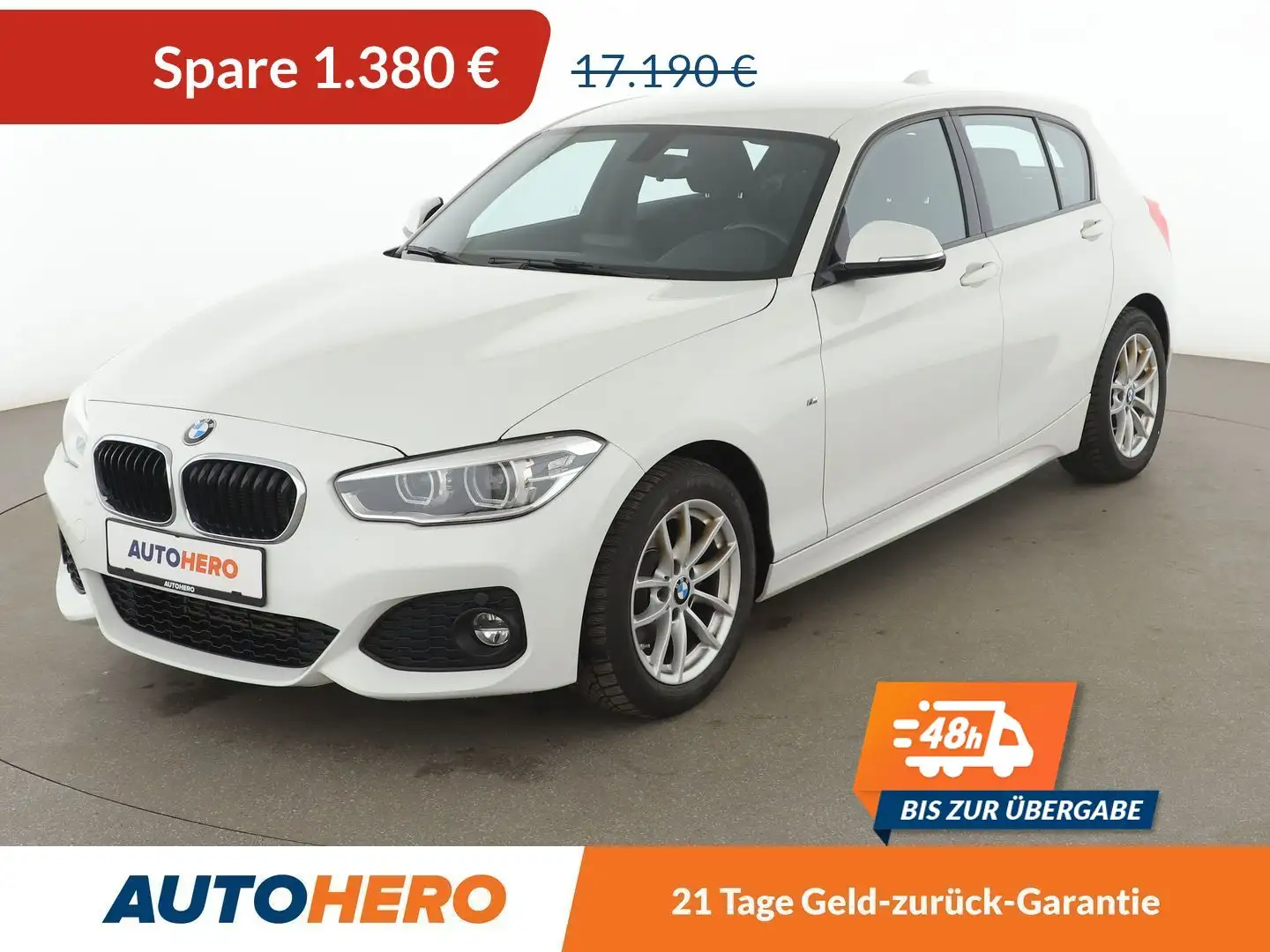 BMW 118 118i M Sport *NAVI*LED*TEMPO*PDC*SHZ* Weiß - 1