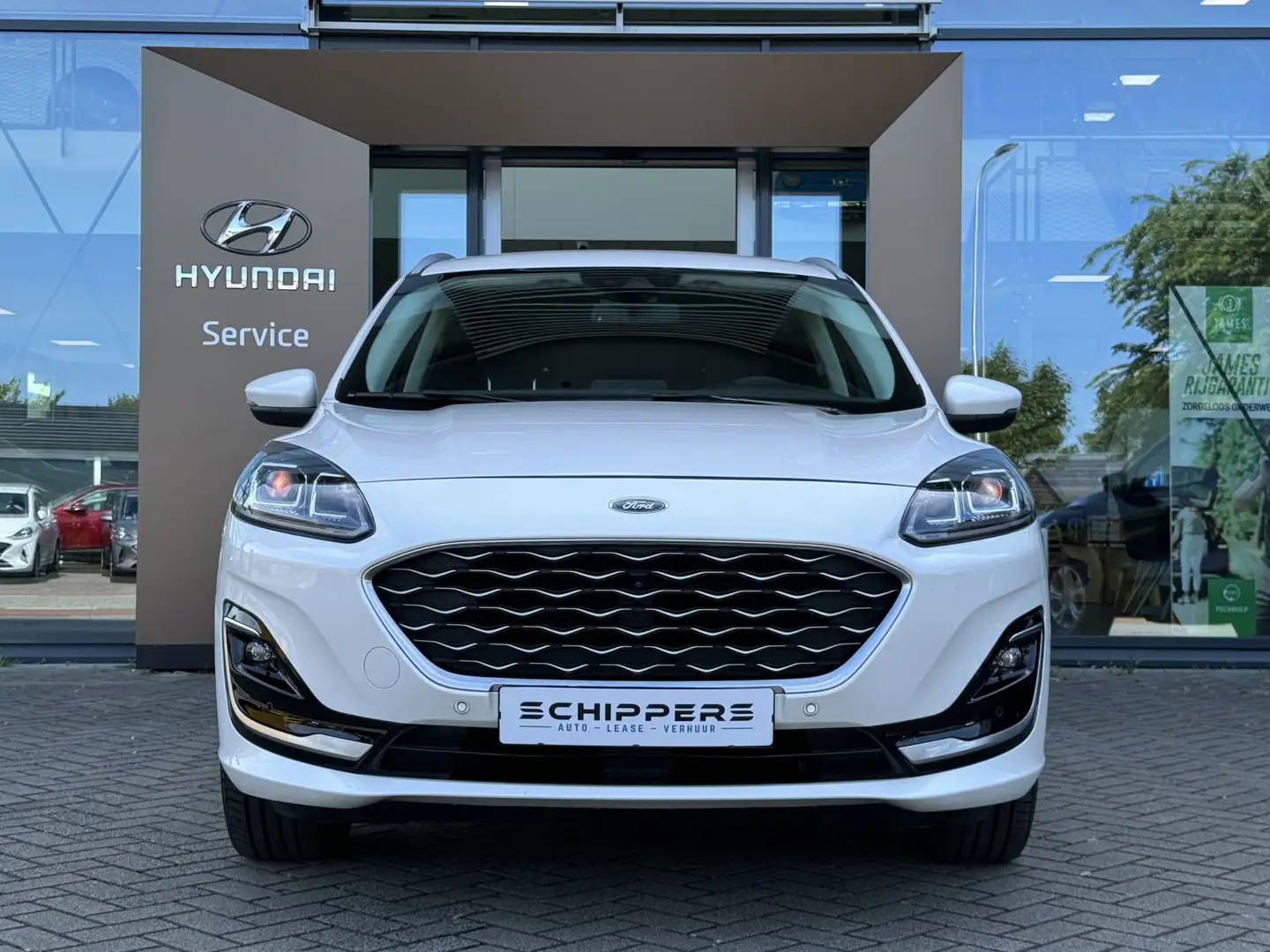 Ford Kuga 2.5 PHEV Vignale | Trekhaak | Leder | Plug-in Hybr Blanc - 2