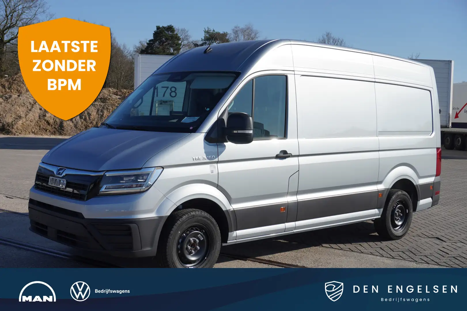 MAN TGE 3.160 L3H3 6H FACELIFT 3.500KG TREKGEWICHT! | LED Silver - 1