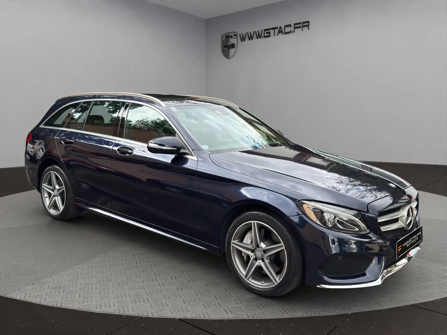Mercedes-Benz C 250 Classe C Break 250 D 4Matic AMG line 7G-Tronic Bleu - 1