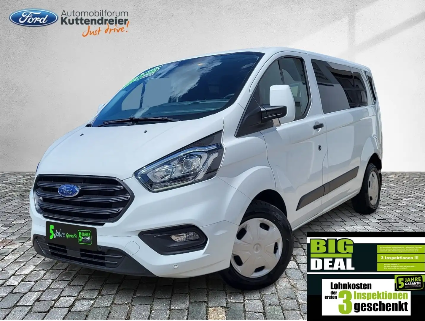 Ford Tourneo Custom Transit  Kombi L1 Trend 2x Klima Weiß - 1