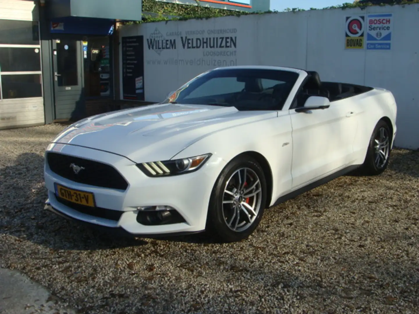 Ford Mustang Ford Cabrio 2.3 ecoboost Bianco - 1