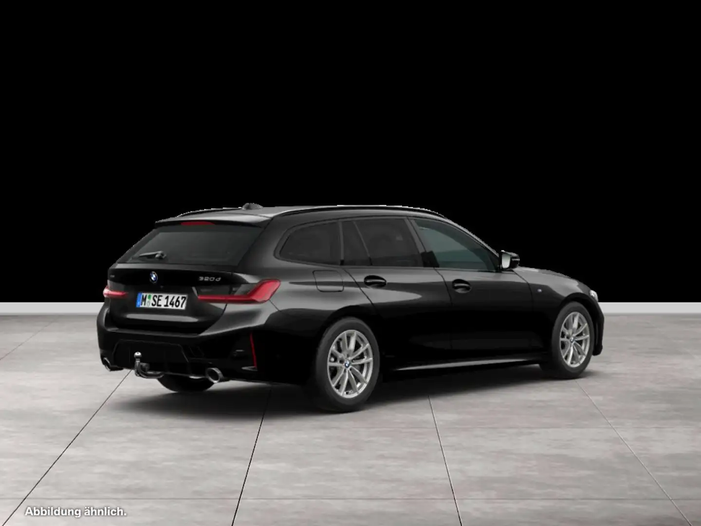 BMW 320 d xDrive M Sport HUD PANO AHK SHZ RFK LM Schwarz - 2