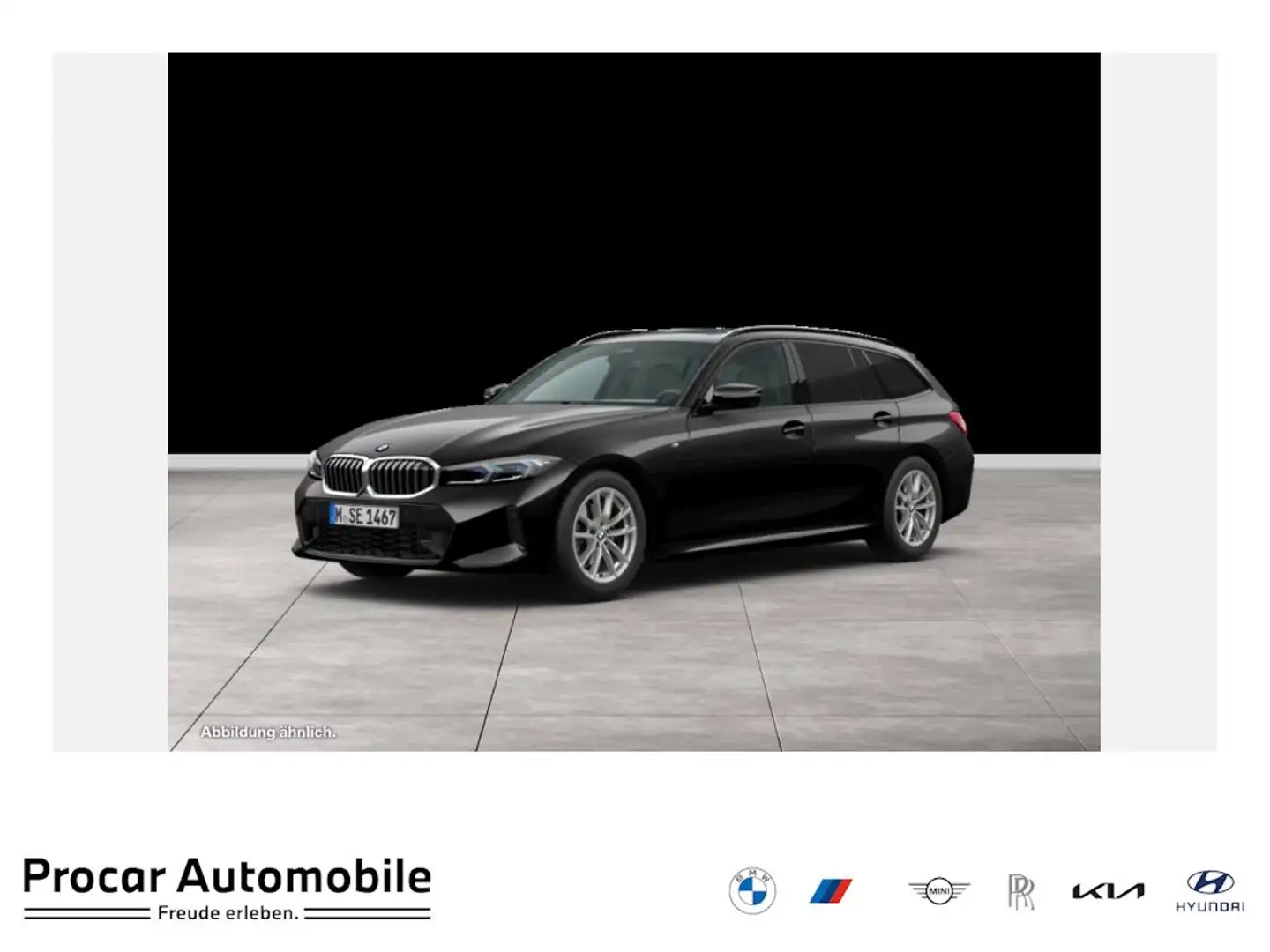 BMW 320 d xDrive M Sport HUD PANO AHK SHZ RFK LM Schwarz - 1