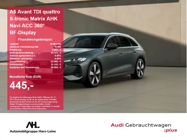Audi A5 Avant TDI quattro S tronic Matrix AHK Navi ACC 360