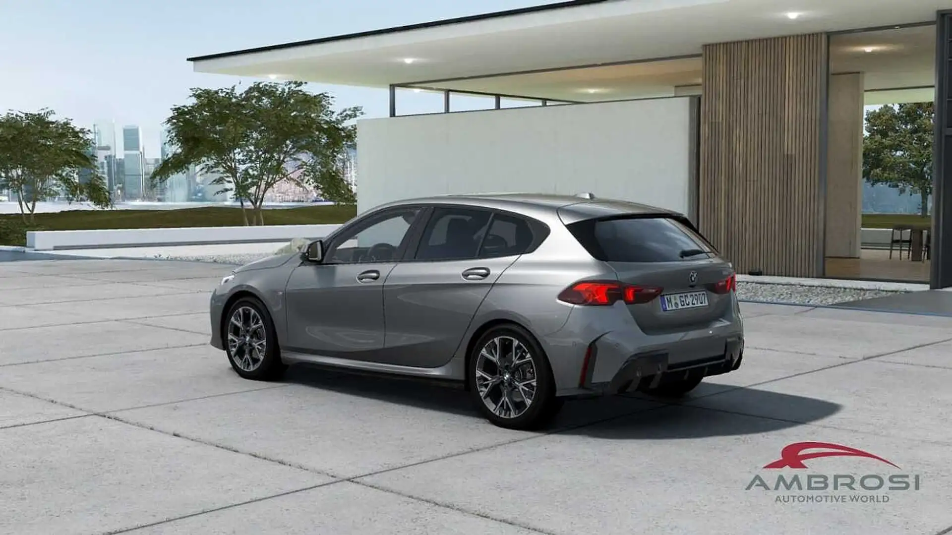 BMW 118 5-porte 118d Msport Premium Package Grau - 2