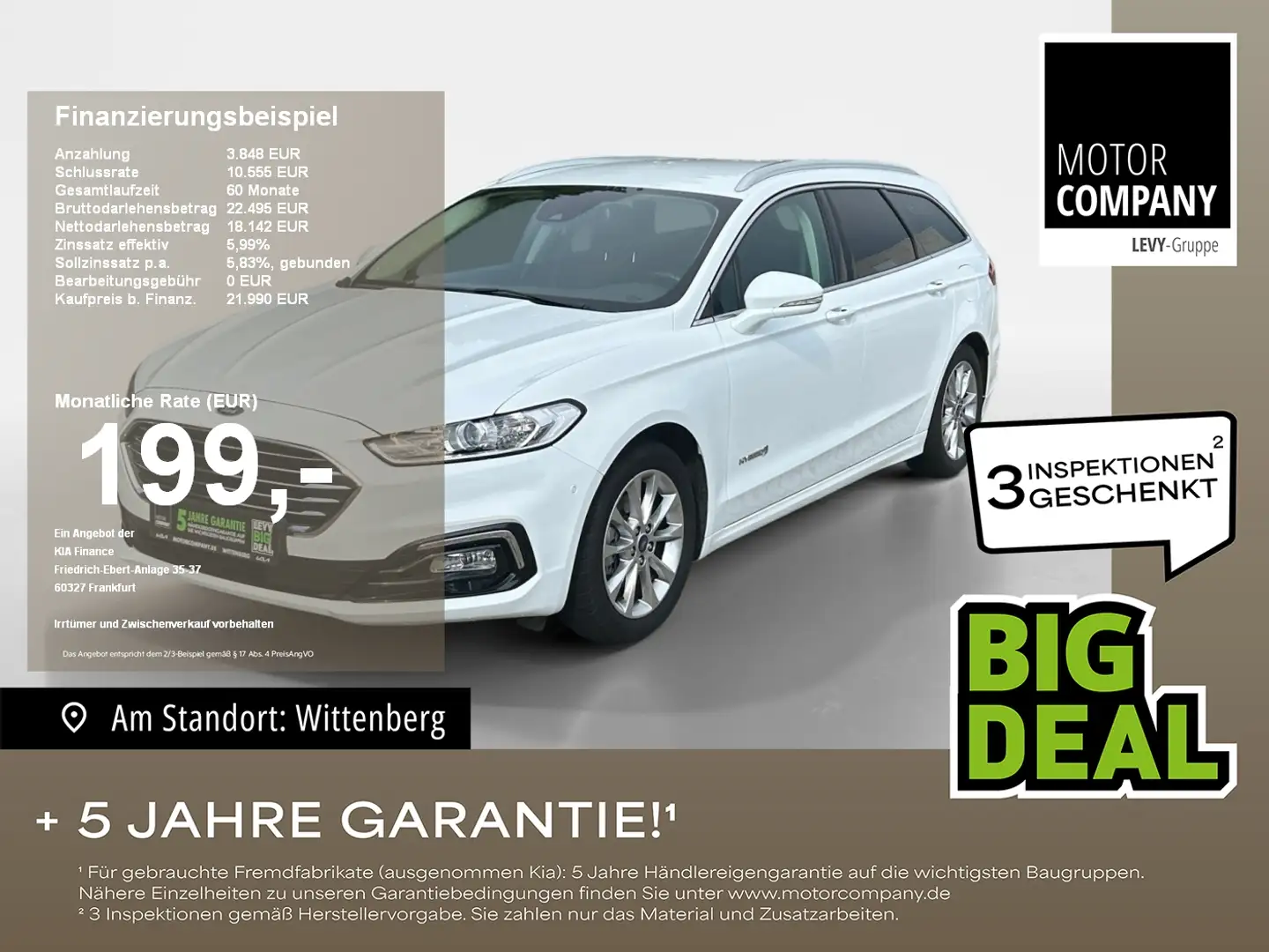 Ford Mondeo Turnier 2.0 Titanium Kamera*DAB*SHZ* Weiß - 1