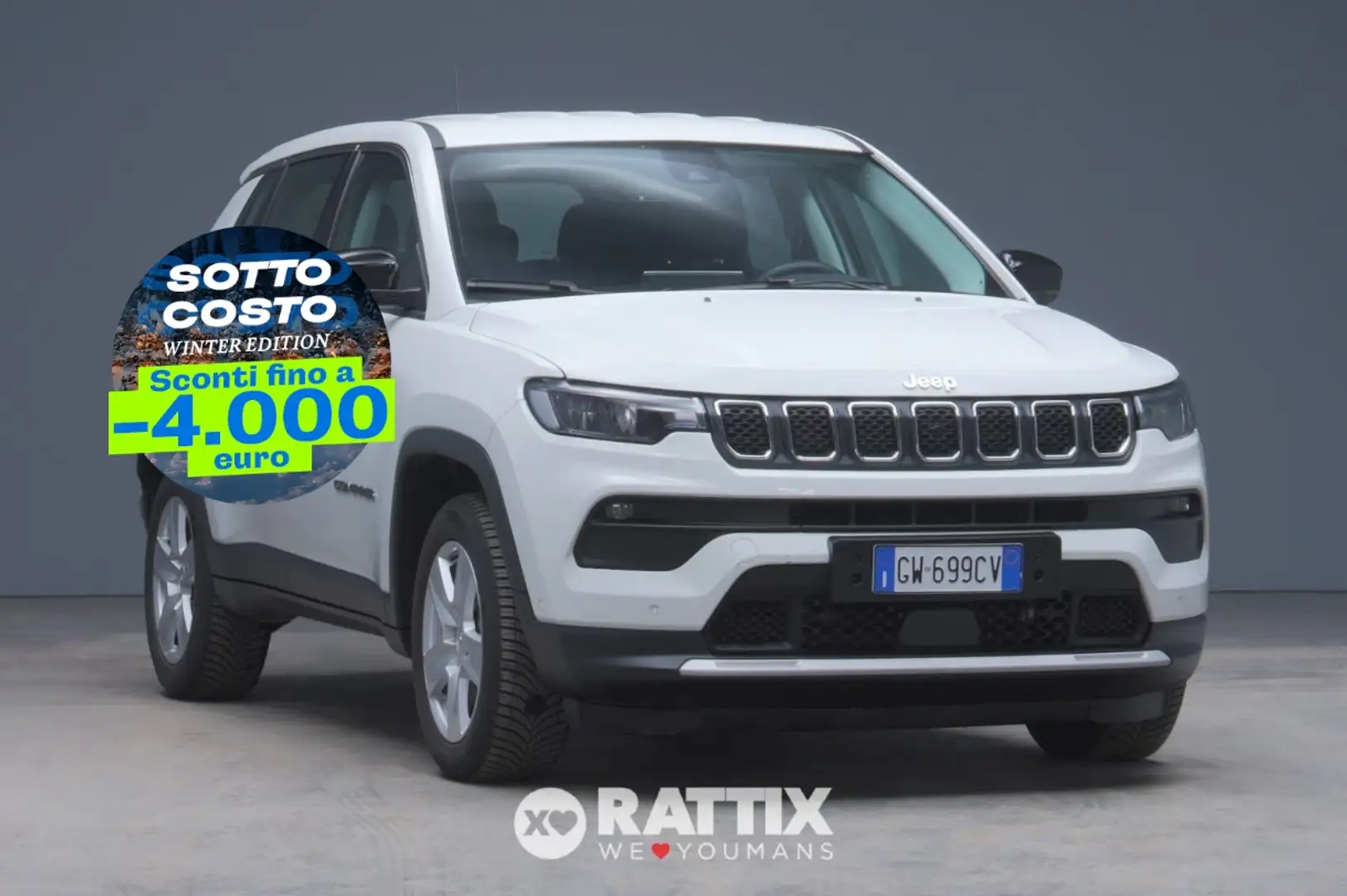 Jeep Compass 1.5 Turbo T4 Mhev 130CV Altitude DCT Bianco - 1