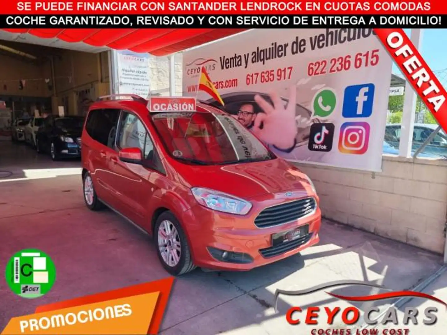 Ford Tourneo Courier 1.0 Ecoboost Trend Rouge - 1