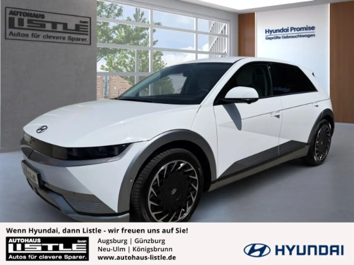 Hyundai IONIQ 5 Uniq Elektro 4WD 72 +LEDER+KLIMA+PDC+RFK+UVM+ Weiß - 1