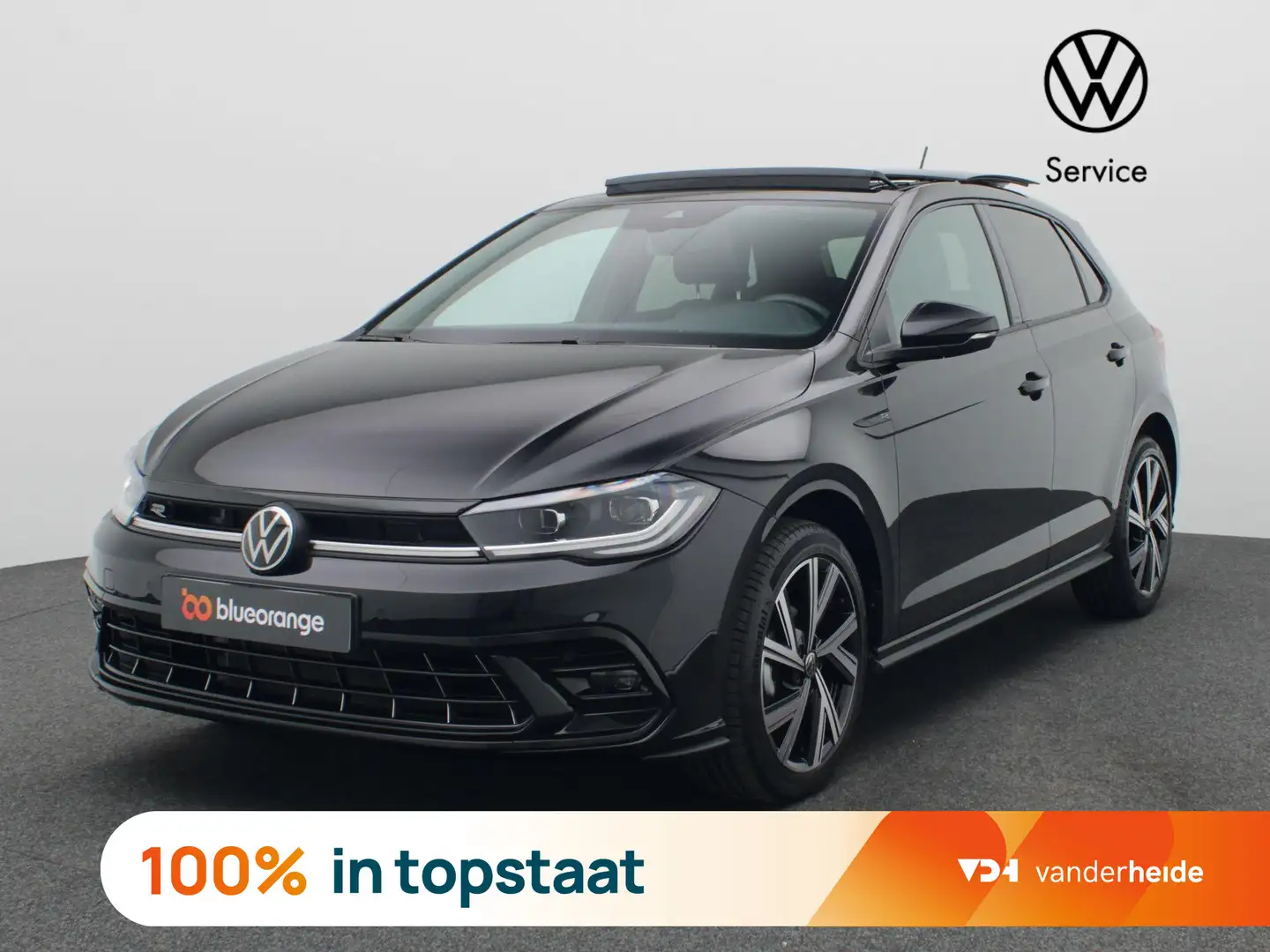 Volkswagen Polo 1.0 TSI R-Line 95PK DSG matrix led, panoramisch da Zwart - 1