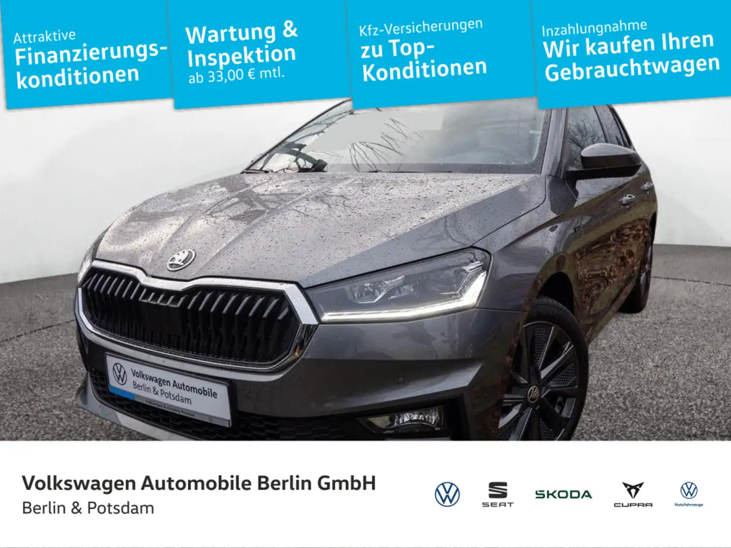 Skoda Fabia 1.0 TSI Selection OPF (EURO 6e) Grau - 1