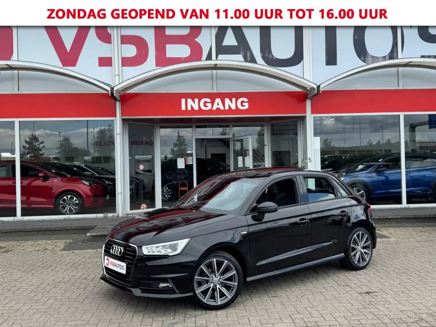 Audi A1 1.0 TFSI AUT. S-LINE LED XENON NAVI PANO-DAK AIRCO Zwart - 1