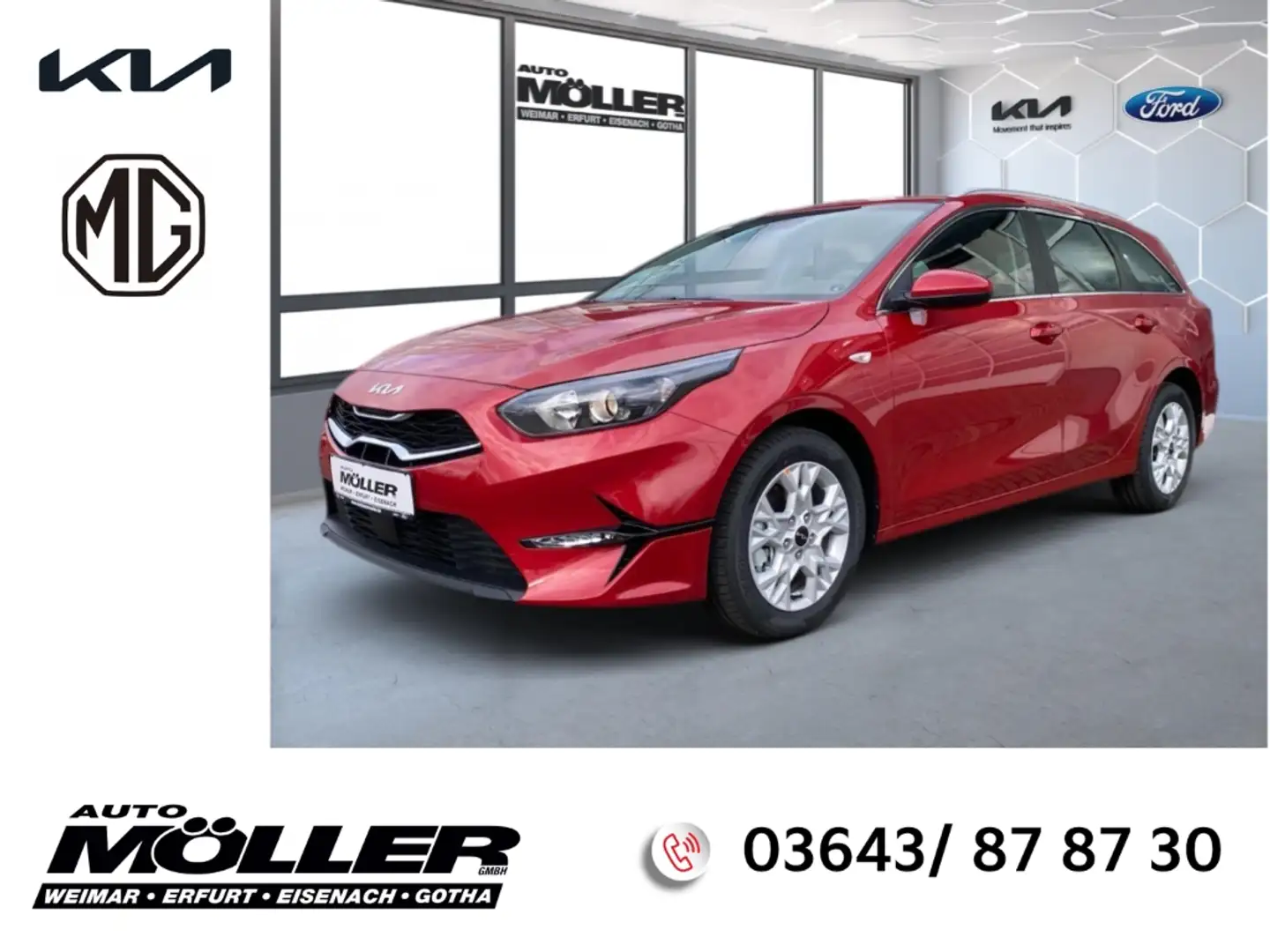 Kia Ceed SW / cee'd SW Vision 1.6D DCT Komfort+ Navi ACC Kamera Klima Red - 1