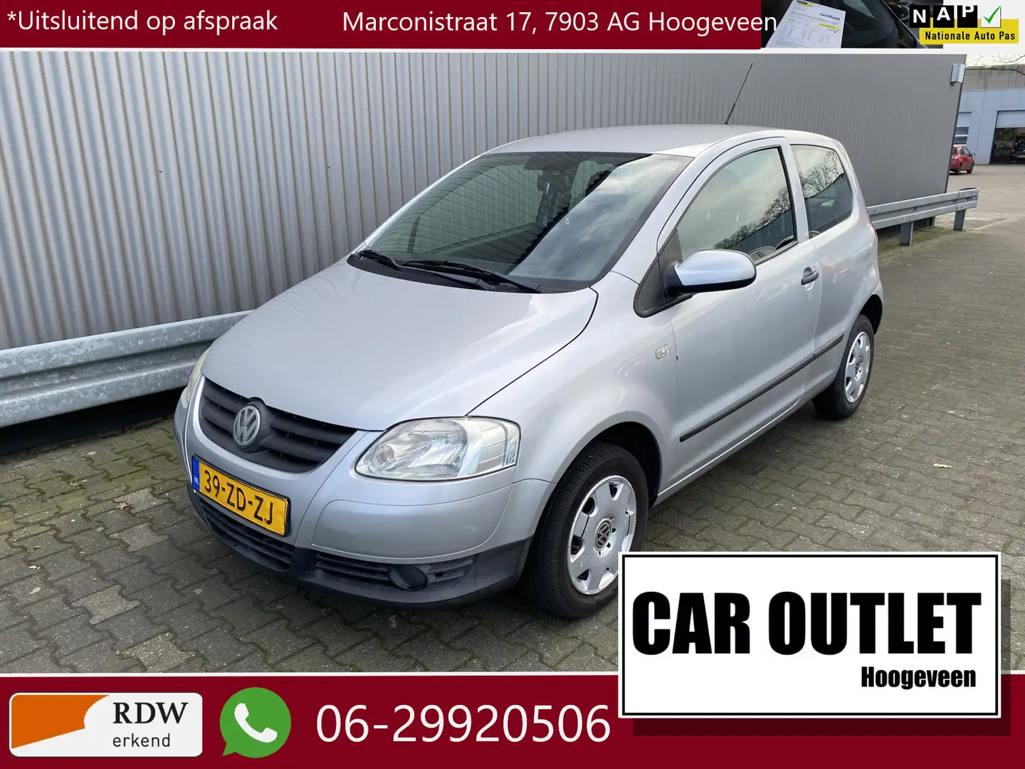 Volkswagen Fox 1.4 Trendline met Airconditioning en z.g.a.n. APK Grijs - 1