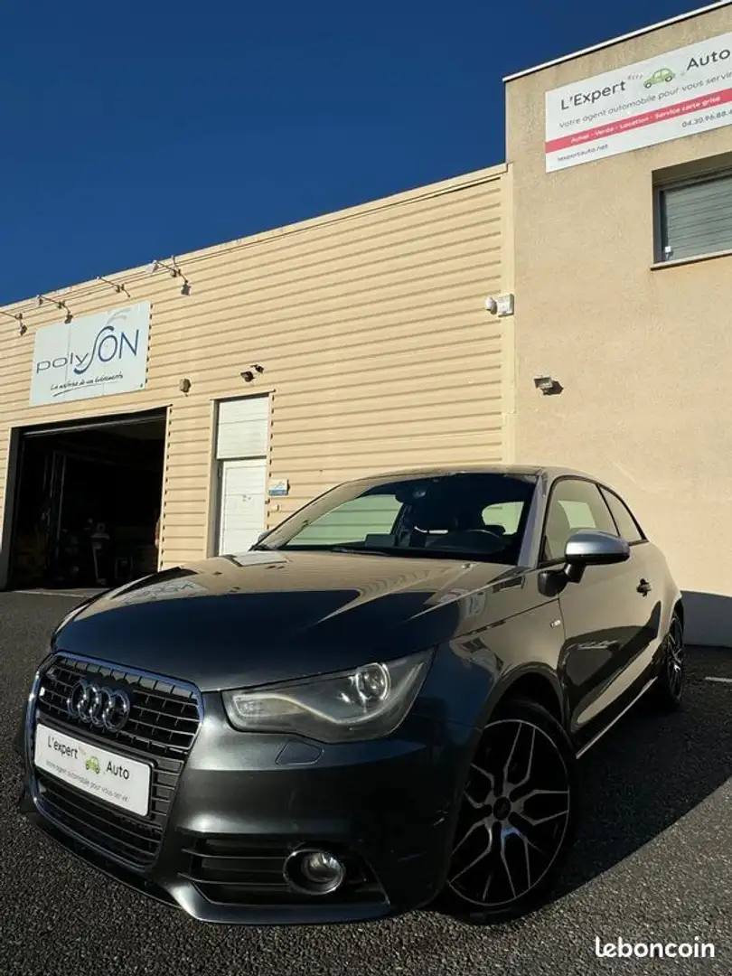 Audi A1 1.4 TFSi 122 ch S-Line-Garantie 12 mois inclus-À s Gri - 1