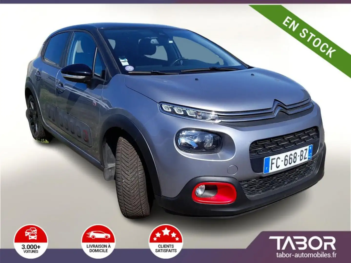 Citroen C3 1.2 PT 110 Elle GPS LaneA radars Gris - 1