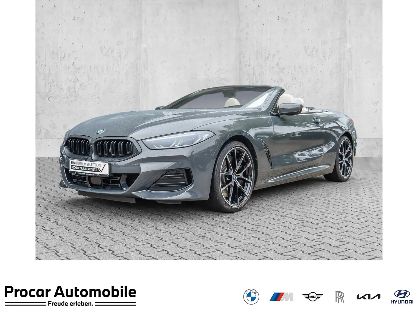 BMW 840 d xDrive Cabrio M Sport HUD ACC 360°KAM RFK Grau - 1