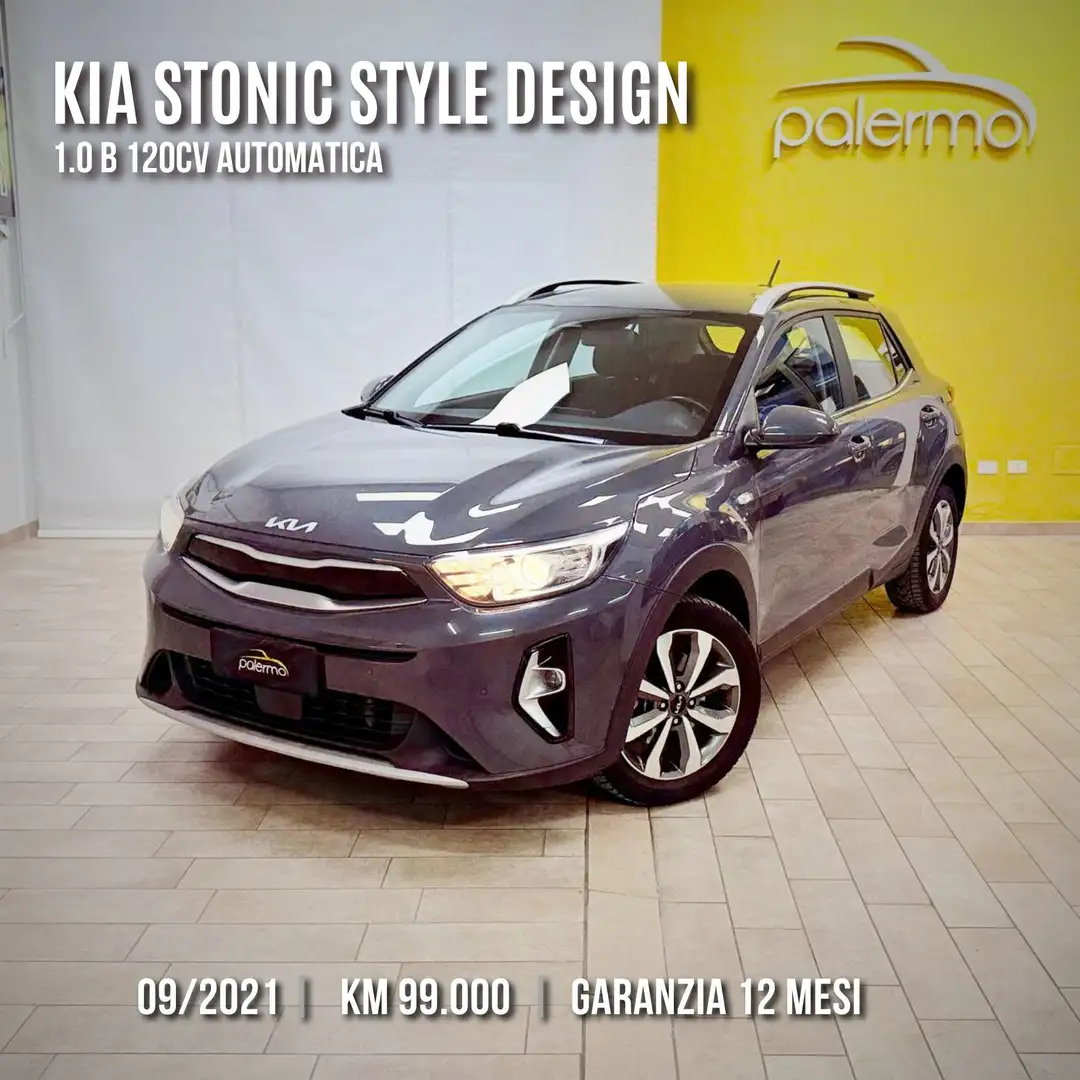 Kia Stonic Stonic 1.0 t-gdi mhev Style Design Pack 120cv dct Gris - 1