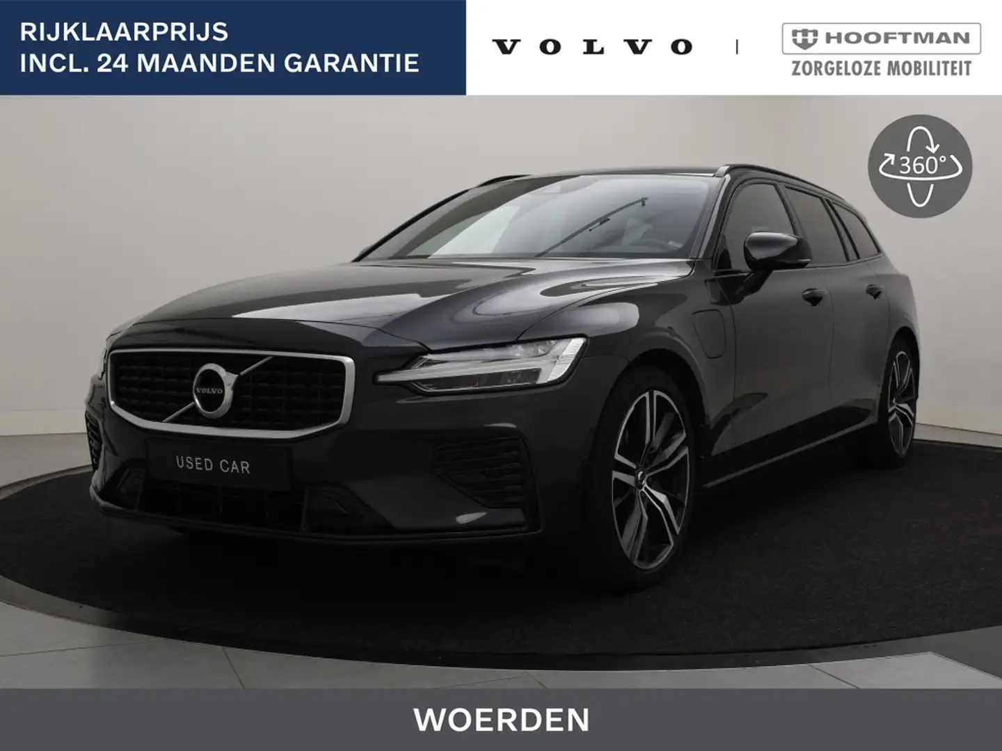 Volvo V60 T8 PLUG-IN HYBRID AWD R-DESIGN HARMAN KARDON CAMER Grijs - 1