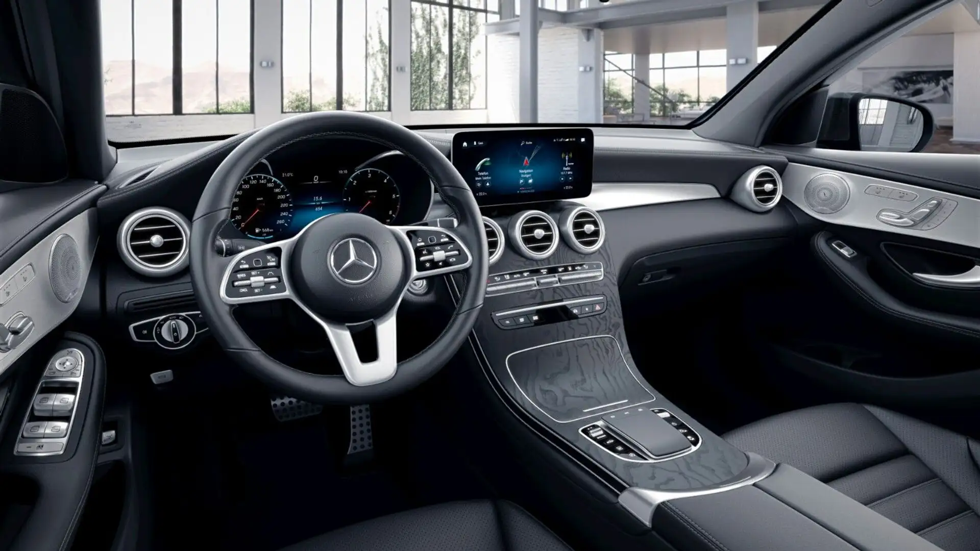 Mercedes-Benz GLC 400 d 4M AMG PANO*Sitzkl*Massage*AHK*StandH Grau - 2