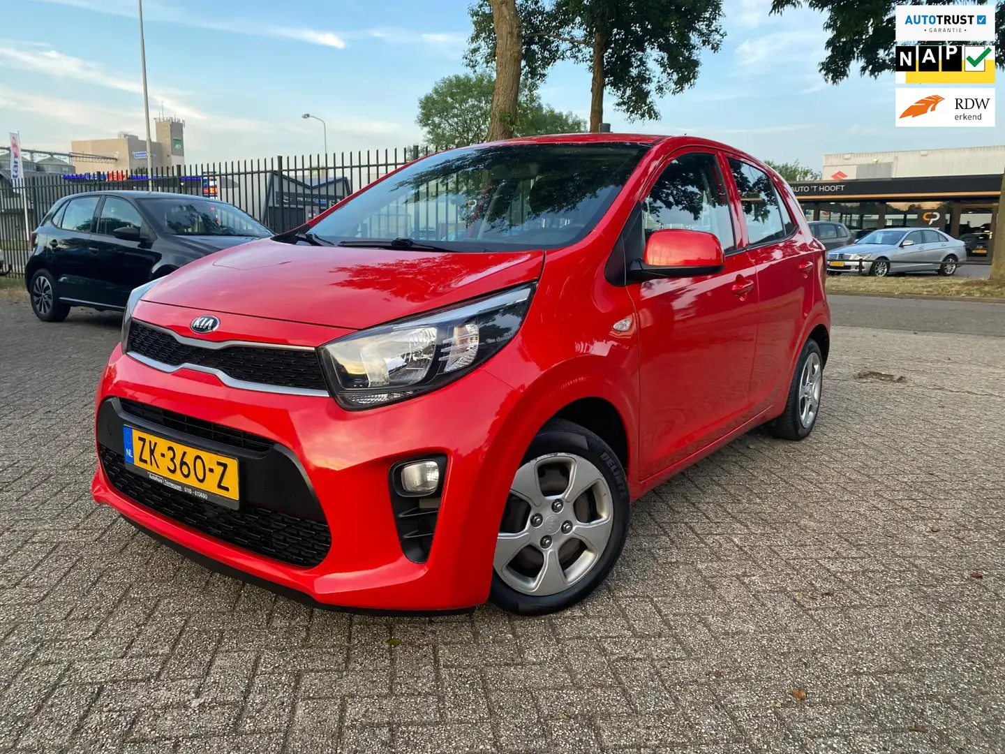 Kia Picanto 1.0 CVVT EconomyPlusLine Airco Media Tel Km 51257 Rouge - 1