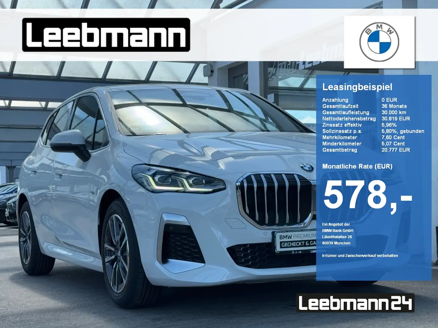 BMW 218 d Active Tourer M-Sport GARANTIE bis 06/2029 Blanco - 1
