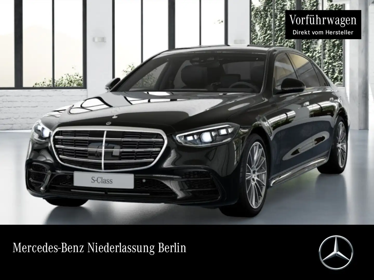 Mercedes-Benz S 350 d L 4M AMG+NIGHT+PANO+360+MULTIBEAM+FAHRASS Zwart - 1