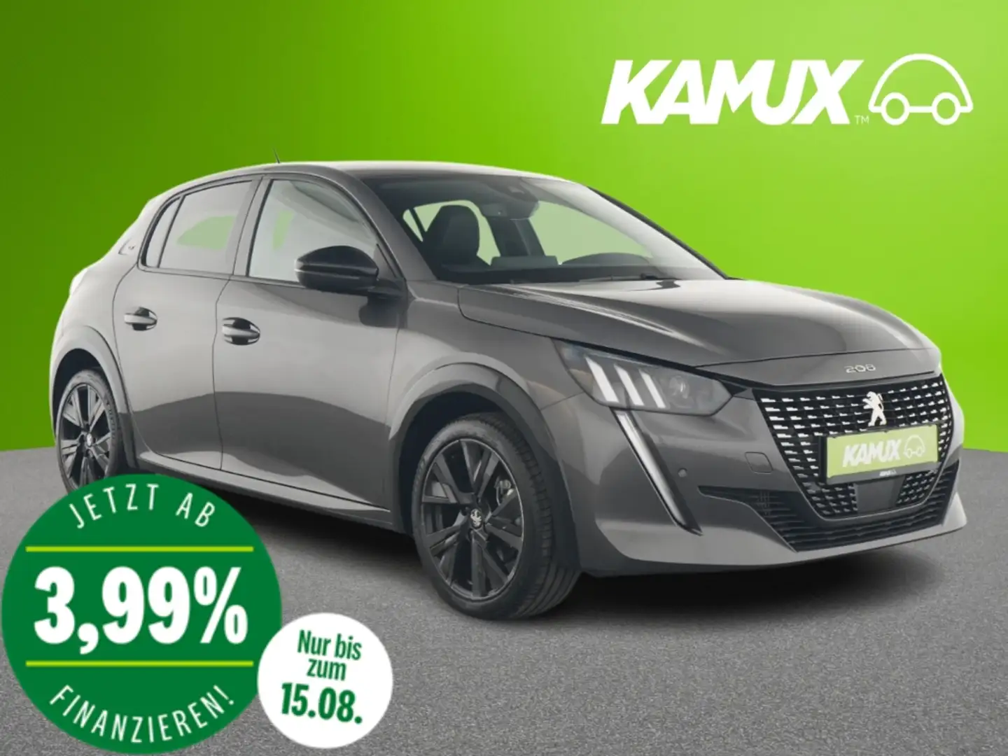 Peugeot 208 1.2PureTech GT+LED+NAVI+PDC Grau - 1