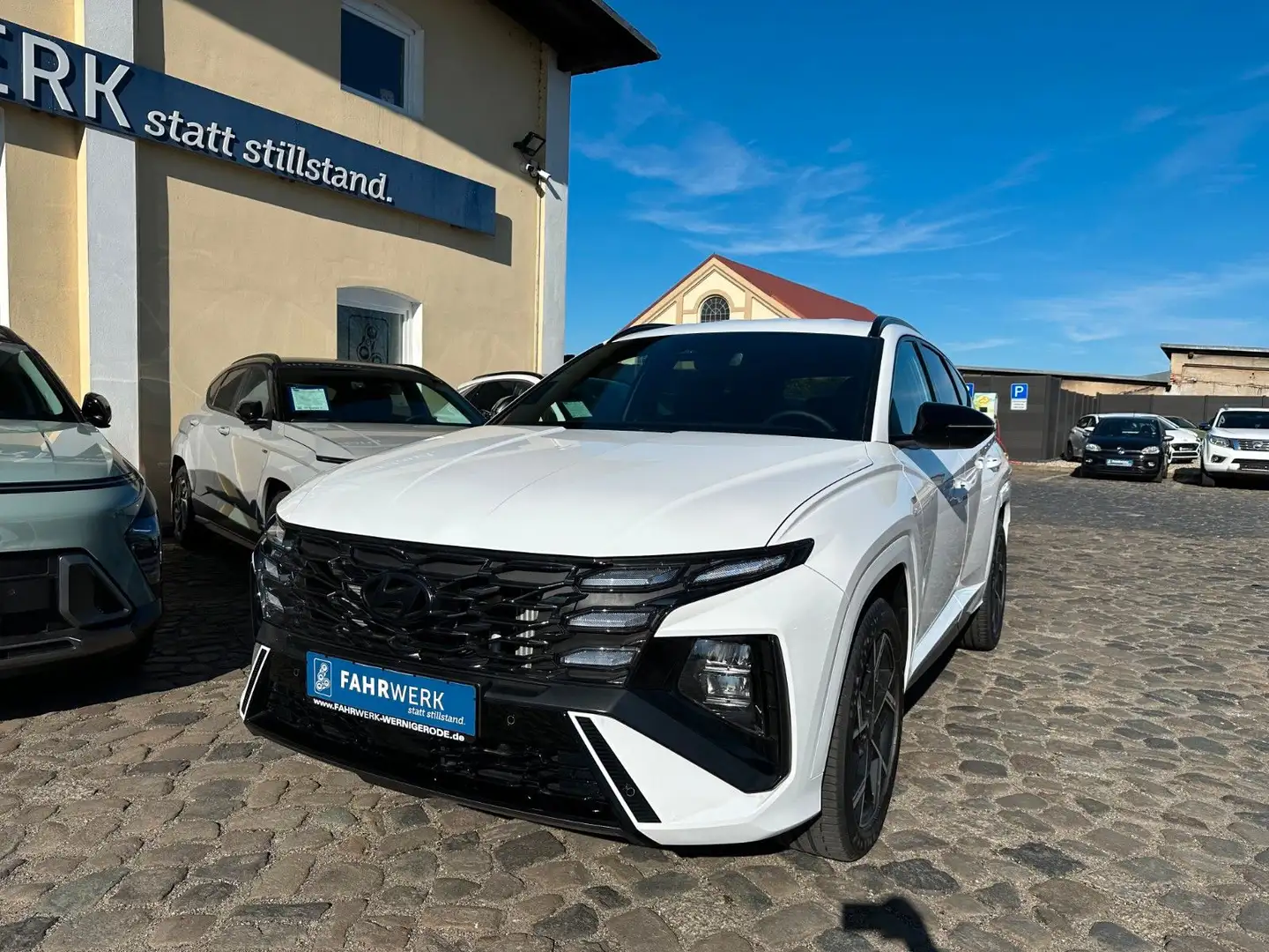 Hyundai TUCSON 1.6 T-GDI 48V N Line DCT neues Modell Weiß - 1