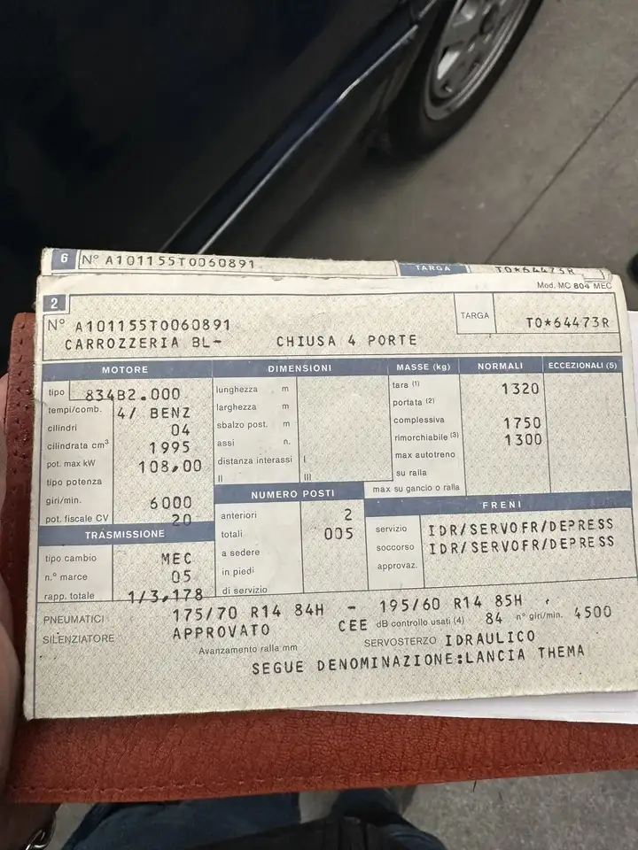 Lancia Thema 2.0 ie 16v SI c/abs, foto 1